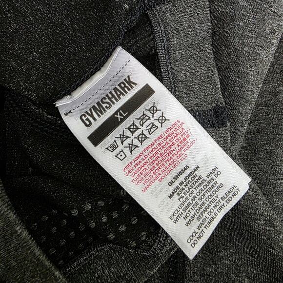 Gymshark Vital Seamless High Waisted Biker Shorts Dark Gray NWOT Size XL - Picture 3 of 8